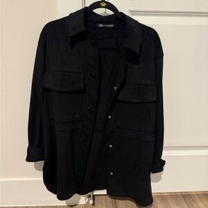 Zara Black Utility Jacket for Women